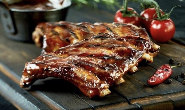 Pečená vepřová žebra na medu