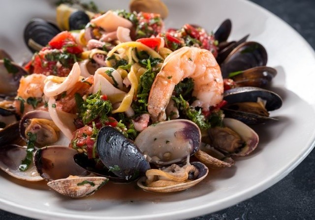 Těstoviny s mořskými plody