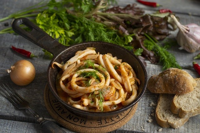 Kalmáry na smetaně