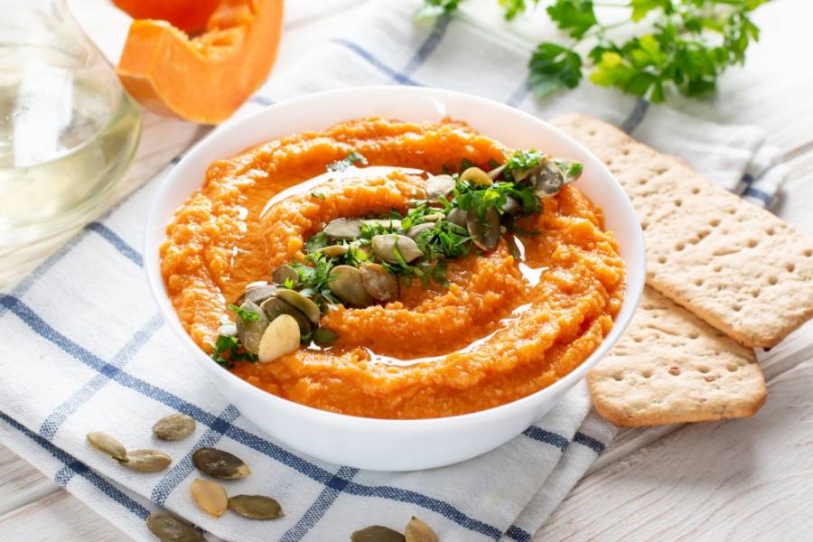 Luxusní dýňový hummus