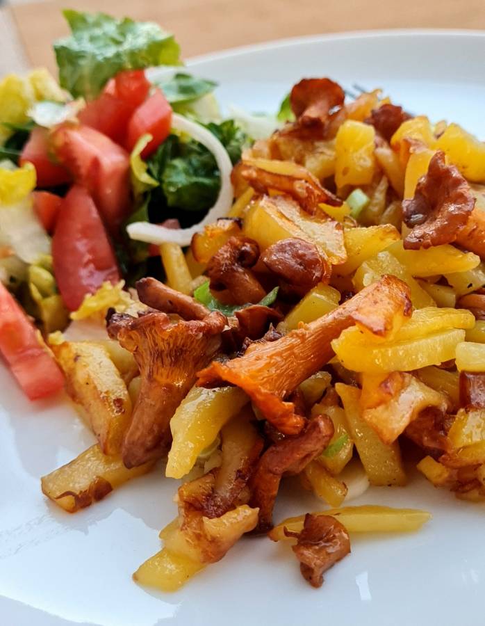 Smažené brambory s liškami